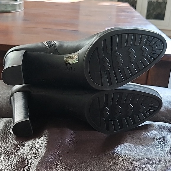 Black tall Franco Sarto leather boots - Picture 5 of 6